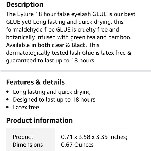 ARDELL Naked Lashes 421 (4 Pairs) and Eylure 18 Hour Lash Glue Black Finish New - Picture 6 of 14